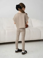 Костюм для девочки летний футболка и леггинсы