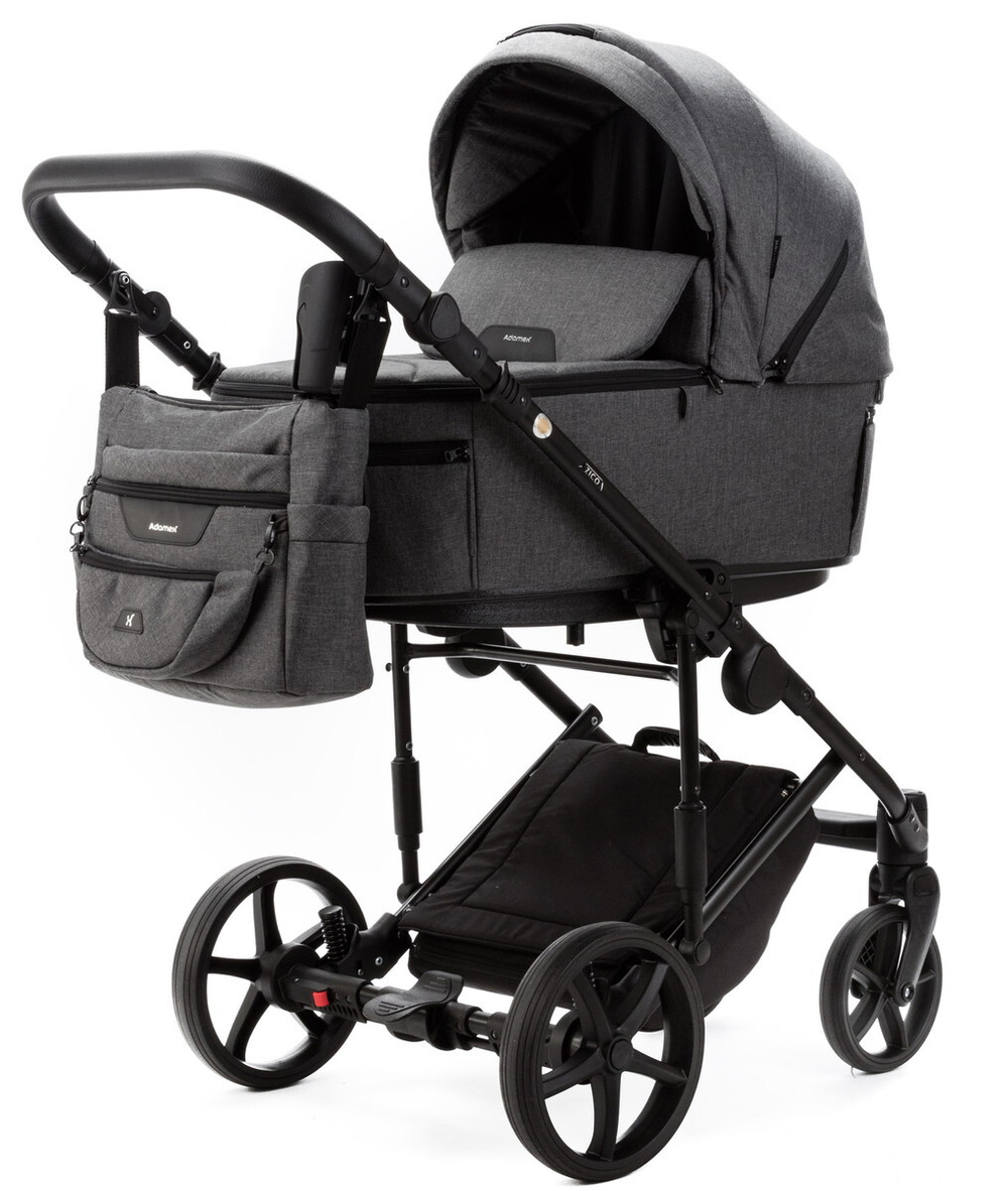 Детская коляска Adamex Zico New 3 в 1 ZN-TK57 TIP (ТЕМНО-СЕРЫЙ)