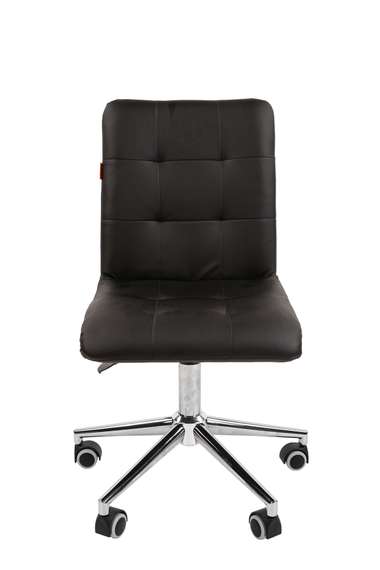 Офисное кресло Chairman 030 Россия экопремиум черный, хром, без подлокотников