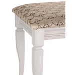 Банкетка "Классик" 350х490 дуб белый/серая патина/жаккард бежевый меланж КБС49МЕЛ