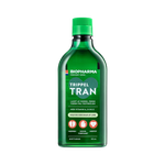 Рыбий жир 1100 мг омега 3 с витаминами Biopharma Trippel Tran 375 мл, вкус лайма