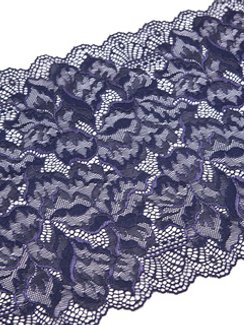 03-266 Кружево эластичное 23 см, темно-синий 061
