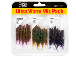 Набор силиконовых приманок Lucky John TRICK ULTRAWORM 2in (50 мм), 30 шт.