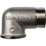 Переход с внутренней резьбы на наружную угловой STOUT SFT 0012 - 1" (латунь никелированная)