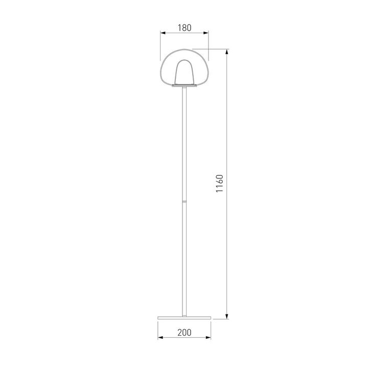 Торшер Eurosvet Twice 90327/1 черный
