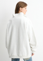 Худи с молнией Cats серый меланж