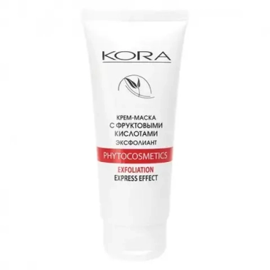 Крем-маска с фруктовыми кислотами. Эксфолиант KORA Exfoliation Express Effect