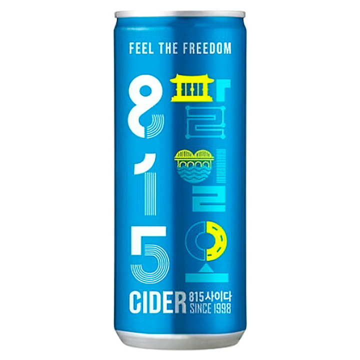 Напиток газированный Woongjin 815 Cider б/а сидр ж/б 250 мл