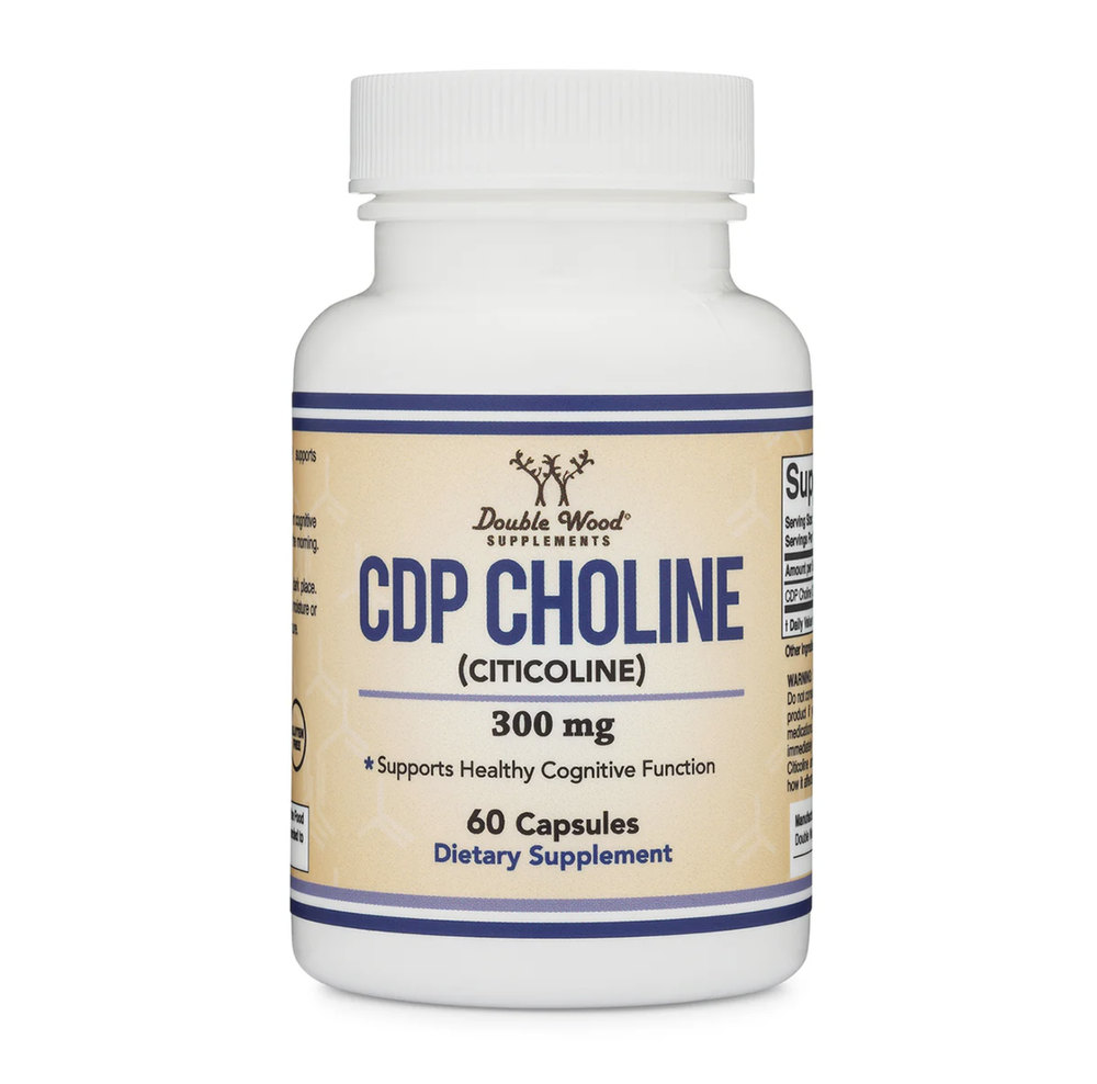 Double Wood Supplements - CDP Choline - 60 x 300 mg capsules