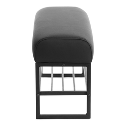 Банкетка-обувница Charli Lux/Чарли Люкс экокожа , Sharp Чёрный