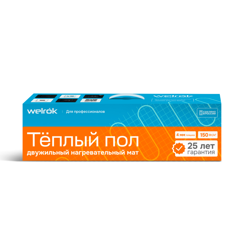 Нагревательный мат Welrok Mat 4 м2 0,600 кВт