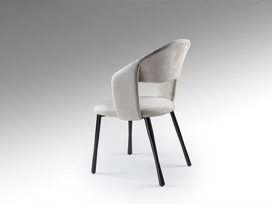 Willy Стул каменно-серый/черный