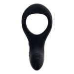 Черное эрекционное виброкольцо с управлением через приложение Lovense Diamo Vibrating Cock Ring Black