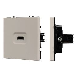 Механизм HDMI розетки SCT-NOBE-MHD1-SFPL-CA (Arlight, Кашемир) 061842