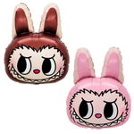 Фольгированный шар-фигура «Голова лабубу», розовый/ коричневый, 69 см