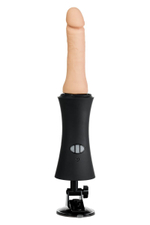 Секс-машина с телесной насадкой HandBang MotorLovers (Цвет: черный с бежевым)