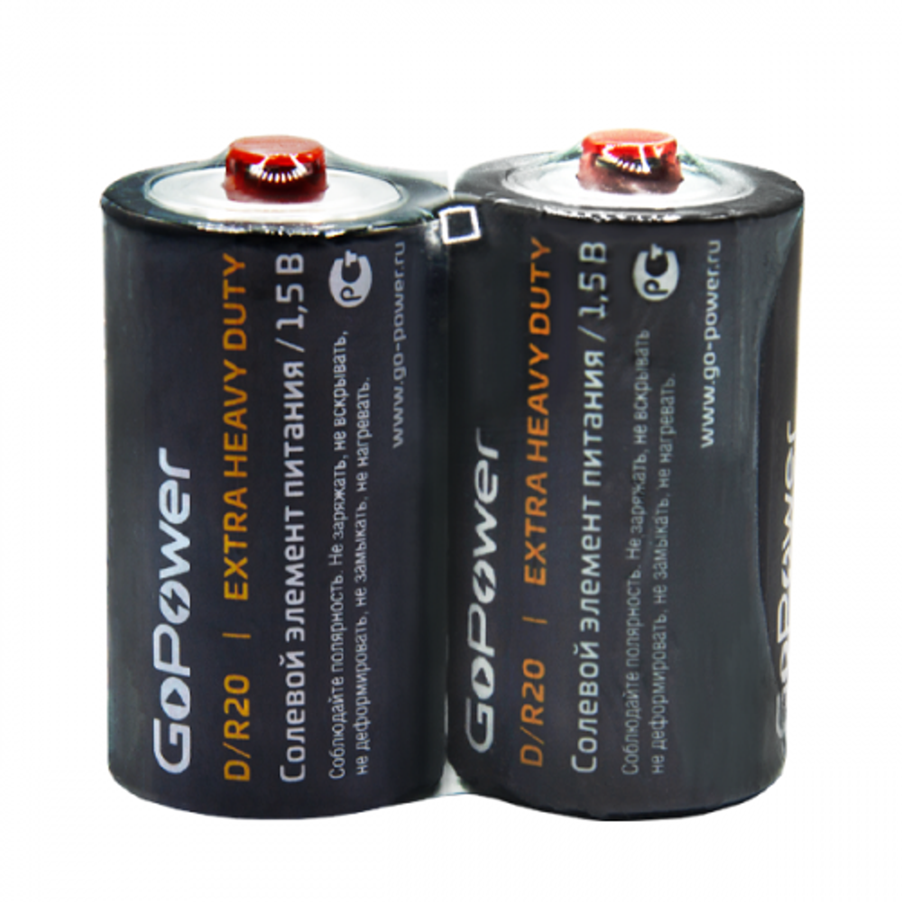 батарейка Gopower Extra Heavy Duty D/R20