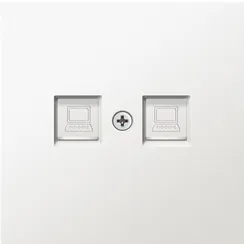 Donel R98 матовый жасмин накладка для розетки RJ45, 2-я, серия DA