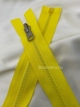 Молния тракторная желтый с перекидным бегунком