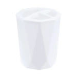 Подставка для зубных щеток Призма белый