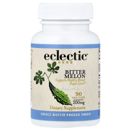 Eclectic Herb, сублимированная китайская горькая тыква, 200 мг, 90 растительных капсул