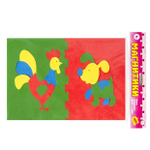 Пазлы мягкие магнитные, 300 х 210 мм, "Собака+Петух", 3 +, 15 элементов, для игры в ванной и на холодильник, европодвес