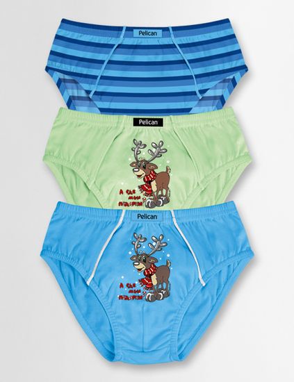Трусы (3шт) для мальчиков PELICAN BUL-331