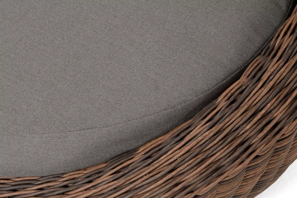 "Барселона" диван из искусственного ротанга трехместный, цвет коричневый