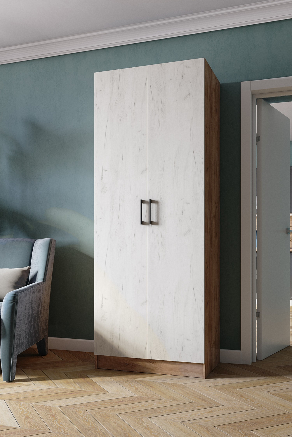 Шкаф Вегас 800, дуб крафт табачный