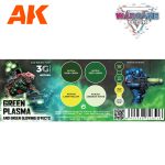 Набор красок AK interactive Green Plasma and Glowing Effect Set