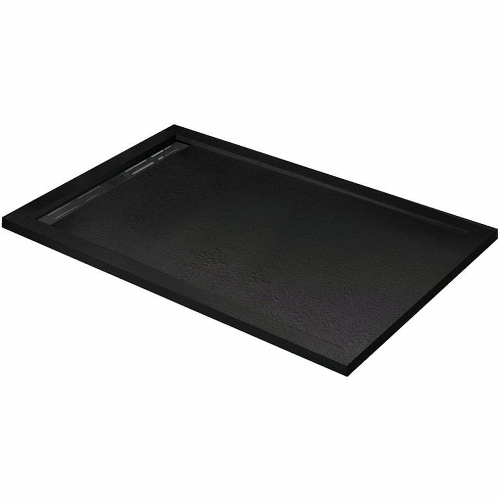 Душевой поддон из искусственного камня Cezares Tray AS 120х90 TRAY-AS-AH-120/90-30-NERO Черный матовый