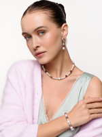 Серьги "Pearl charm" с яшмой Silver