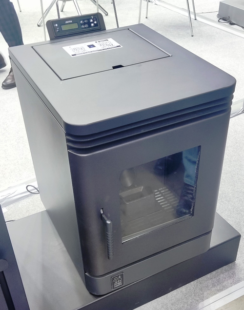 Воздухогрейный пеллетный камин ZOTA A6H13 black