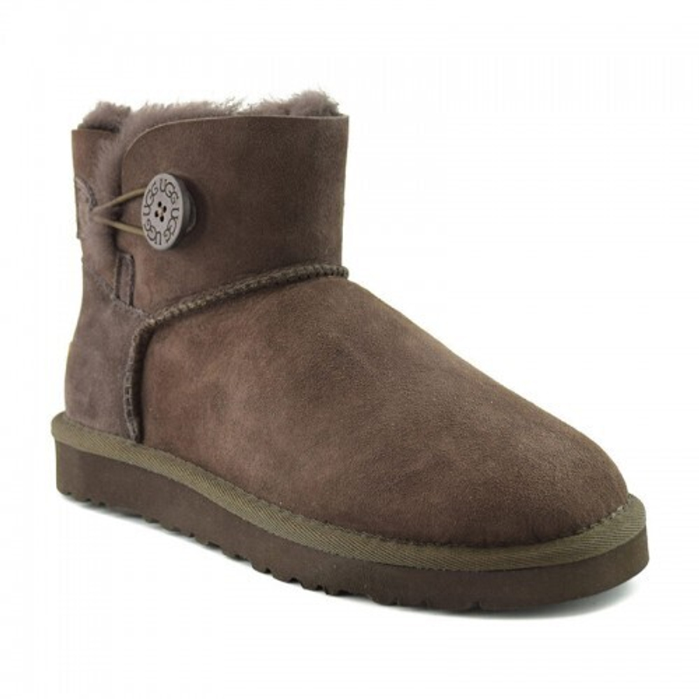 Угги Women's Mini Bailey Button Chocolate