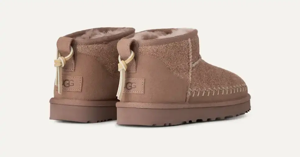UGG Угги Classic Ultra Mini Biarritz, рыжевато-коричневый