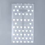 Пакет под кулич/торт/бенто Сердечки. (Дно 18х18см)