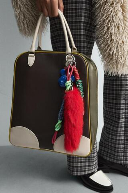 ZARA HARRY LAMBERT X DISNEY КОЖАНАЯ СУМКА-ШОПЕР, КОРИЧНЕВЫЙ