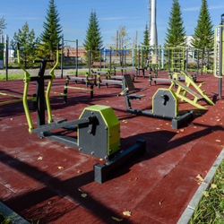 C-1902 Уличный тренажер Эллипсоид с безынерционным нагрузочным механизмом ZAVODSPORTA