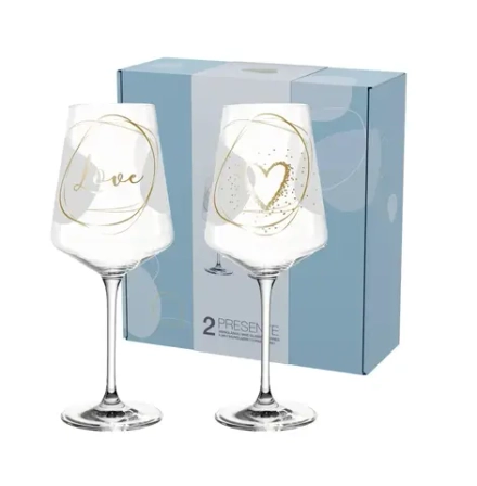 Leonardo Набор из 2 бокалов для вина Presente 560 мл Любовь