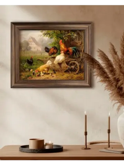 Картина интерьерная на холсте в раме 25*31 см