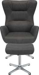 Кресло мягкое Everprof Apple Ткань Темно-серый