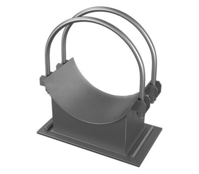 Опора скользящая и неподвижная с хомутом 156 мм 133К-18 ОСТ 34-10-619-93