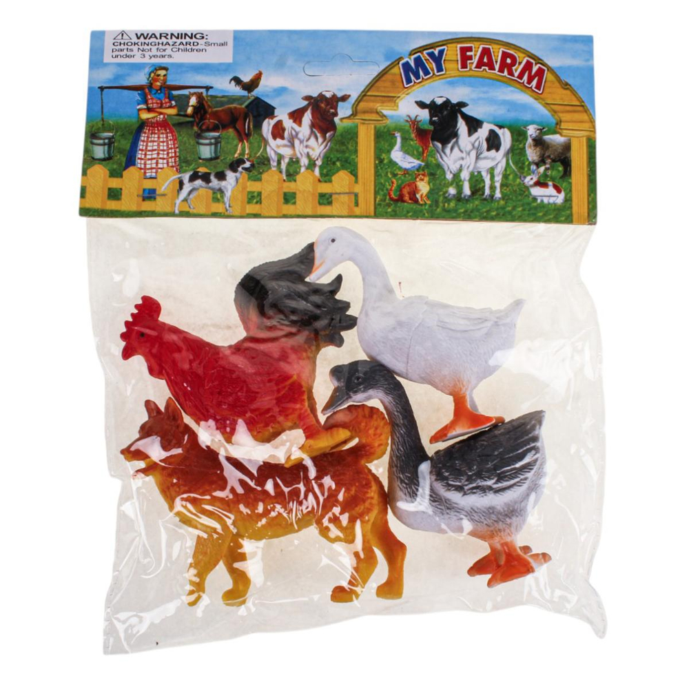 Набор домашних животных 4шт, пакет DN618-24