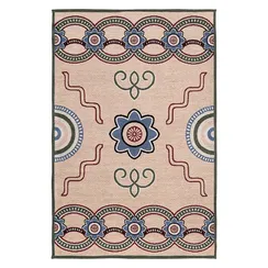 Ковер из хлопка по мотивам эвенских орнаментов из коллекции cultural heritage, 160х230 см