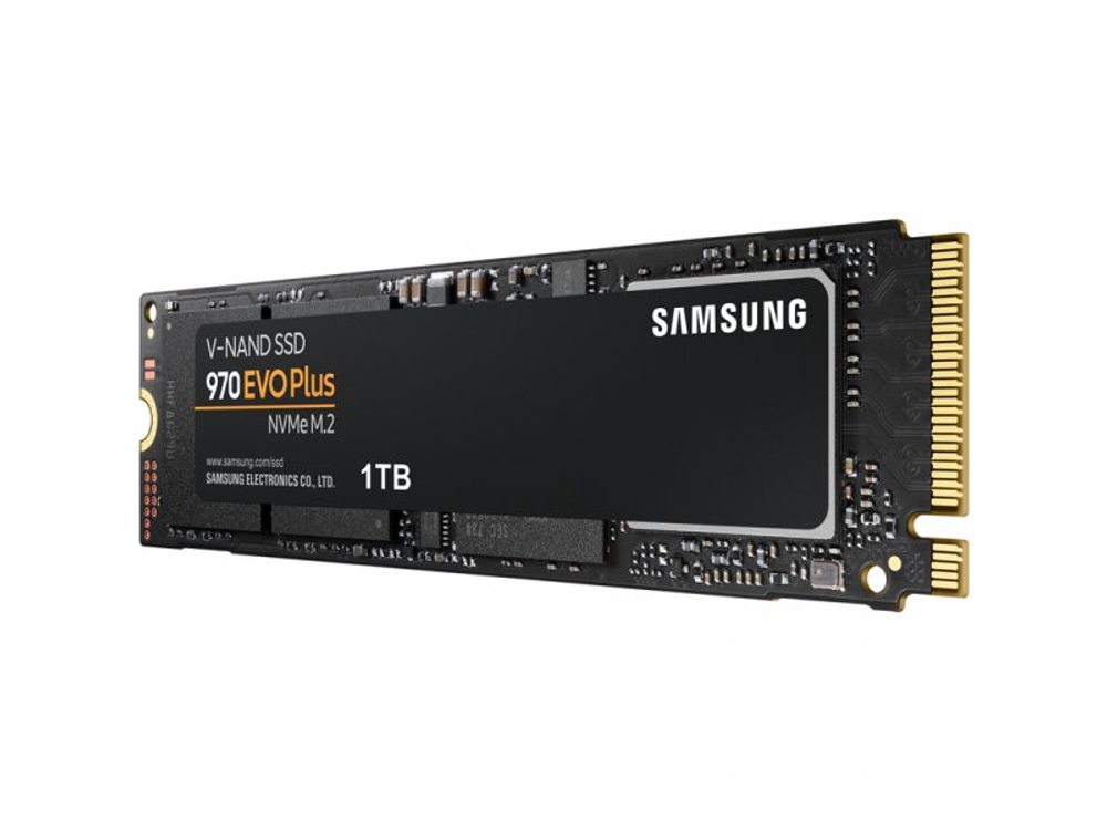 SSD накопитель Samsung 970 EVO Plus 1ТБ, M.2 2280, PCIe 3.0 x4, NVMe [MZ-V7S1T0BW]