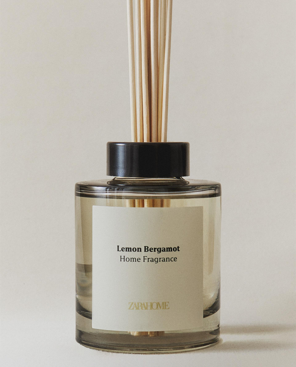 Zara Home Аромадиффузор Lemon Bergamot 200 мл, тростниковые палочки микадо, аромат свежий цитрусовый, Горчичный