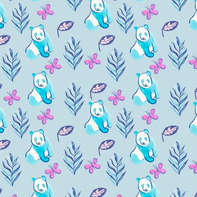 Бесшовный принт тропический