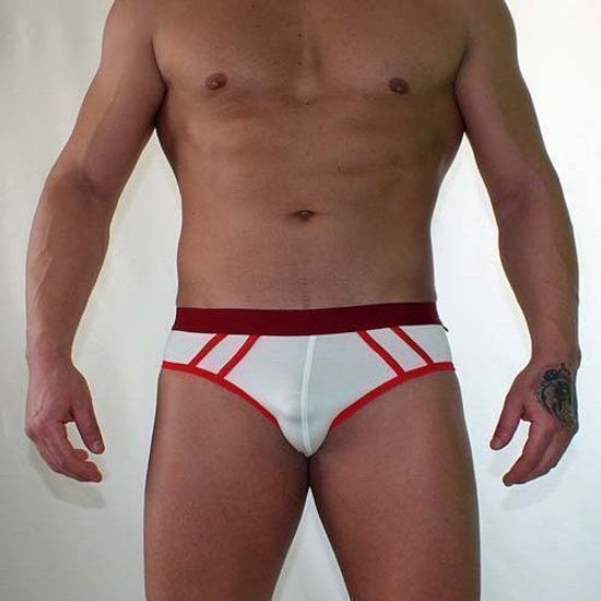 Мужские трусы брифы белые Van Baam