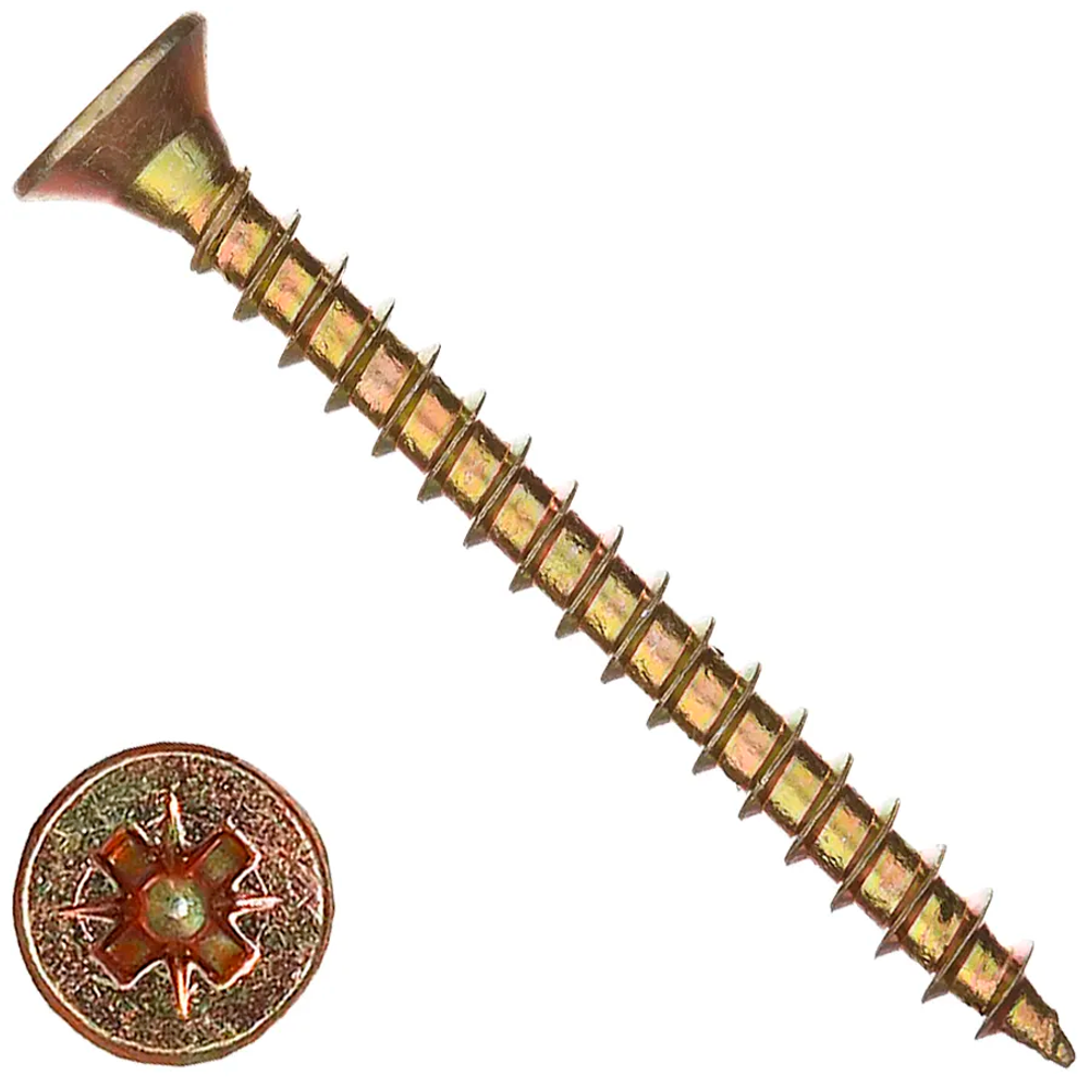 Саморез универсальный 5x40 желтый цинк