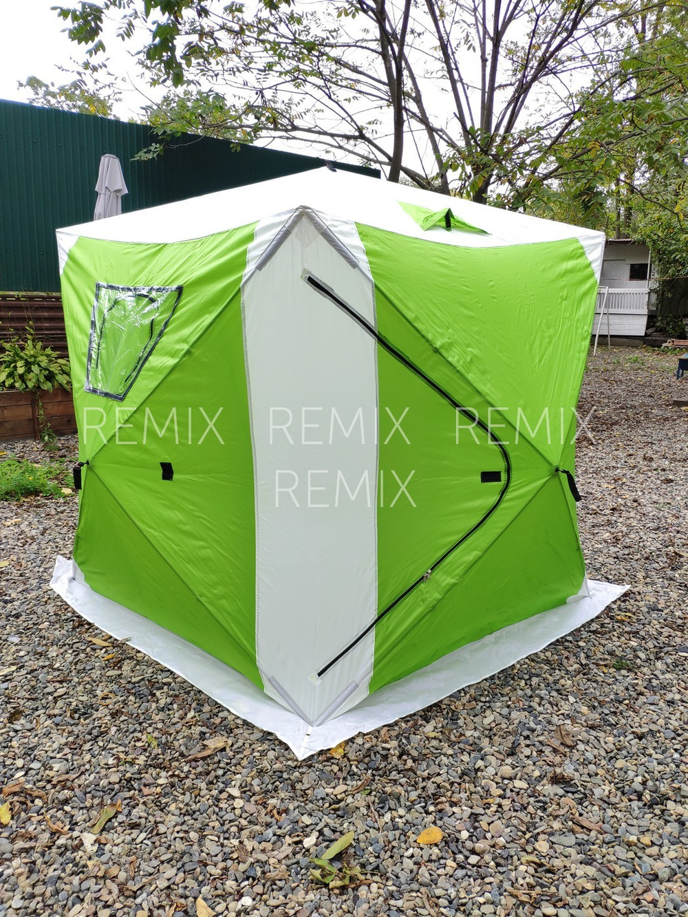 Палатка куб №1622 220х220х235 (зеленый)